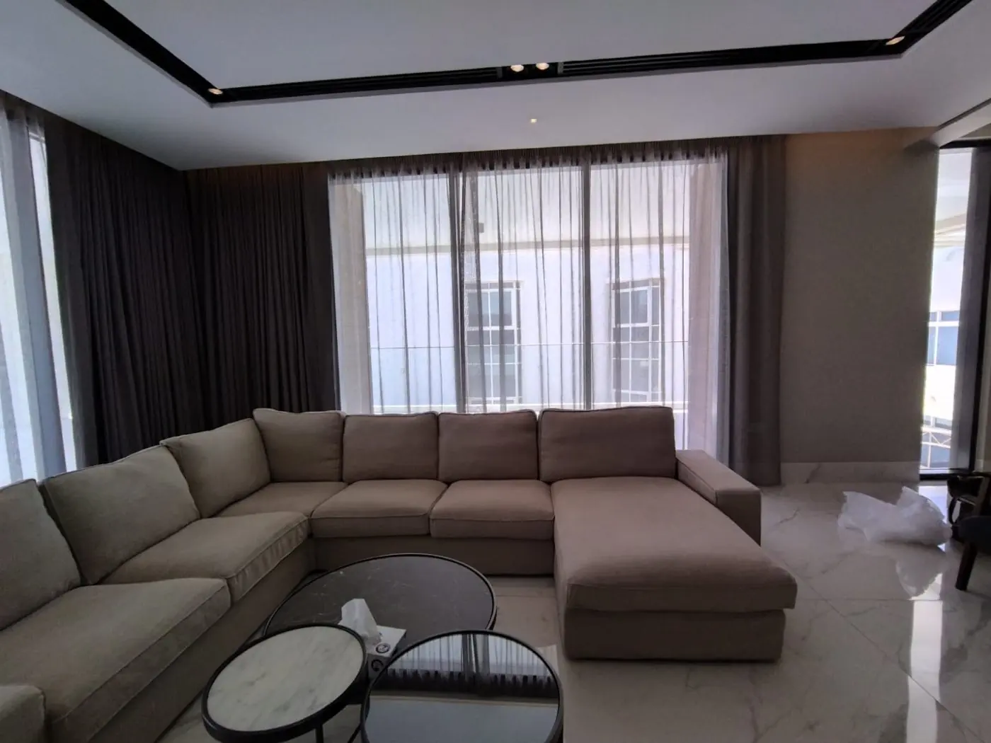 Custom curtains made and fitted in a Sharjah home by Al Noor Curtains — installation 19