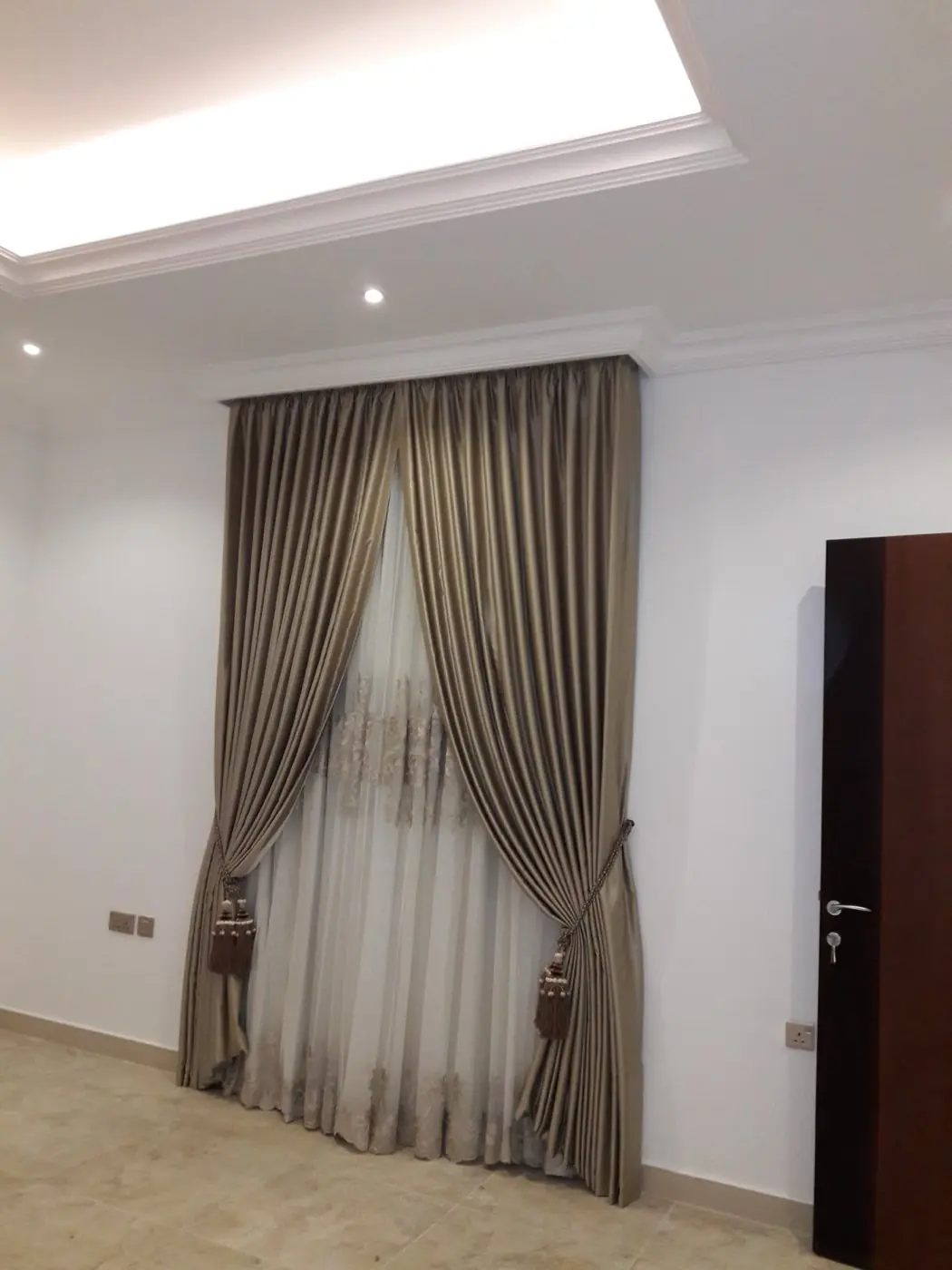 Custom curtains made and fitted in a Sharjah home by Al Noor Curtains — installation 24